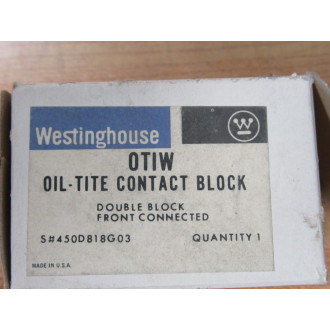 Westinghouse OT1W Oil-Tite Contact Block 0TIW OTIW