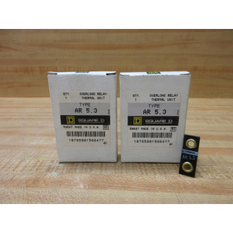 Square D AR5.3 Overload Heater Element AR53 (Pack of 2)