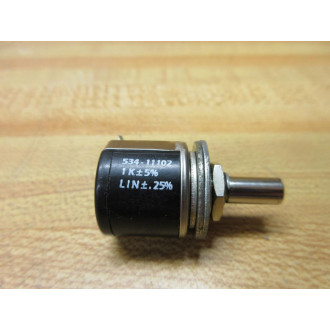 Spectrol 534-11102 Vishay Potentiometer 53411102 1K Ohms - Used