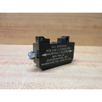Cutler Hammer 10933H2A Auxiliary Contact - Used