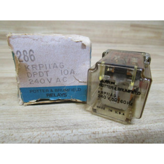 Potter & Brumfield KRP-11AG-240V AC Relay KRP11AG240VAC