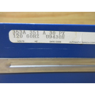 Marsh Bellofram 353A-351-A-30-PX ATC Digital Programmable Timer - Used