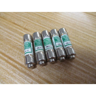 Buss FNQ-R-15 Bussmann Fuse Cross Ref 4TWK7 CC-Tron (Pack of 5) - New No Box