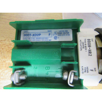 Allen Bradley 800H-HR2D2P Selector Switch 2 Pos. 800HHR2D2P