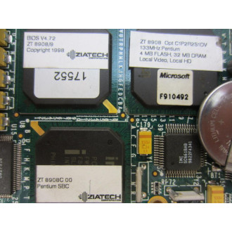 Ziatech ZT-8908 PC Board ZT8908 - Parts Only