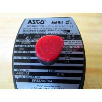 Asco EF8320G704 Solenoid Coil WValve EF8003G1 MP-C-089 - New No Box