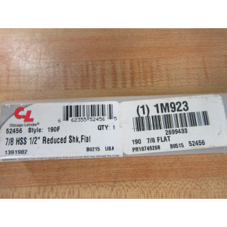 Chicago-Latrobe 1M923 78 HSS 12" Reduced Shank Flat 52456