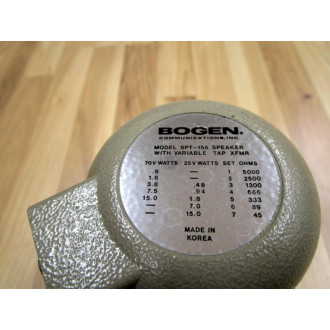 Bogen SPT-15A Speaker Horn SPT15A WSmall Dent - New No Box Bogen SPT-15A Speaker Horn SPT15A WSmall Dent - New No Box