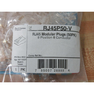 Pass & Seymour RJ45P50-V Legrand RJ45 Modular Plug RJ45P50V (Pack of 250)