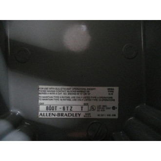 Allen Bradley 800T-6TZ Enclosure 800T6TZ 6 Position Ser. T - New No Box