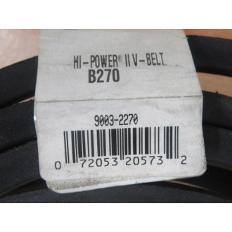Gates B270 Hi-Power II V-Belt 9003-2270