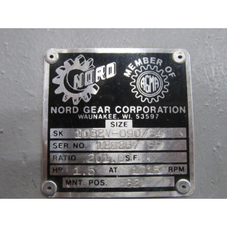 Nord 1032V-090S4 Gear Reducer 1032V090S4 - Used