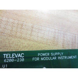 Televac 6200-230 Power Supply 6200230 - Used