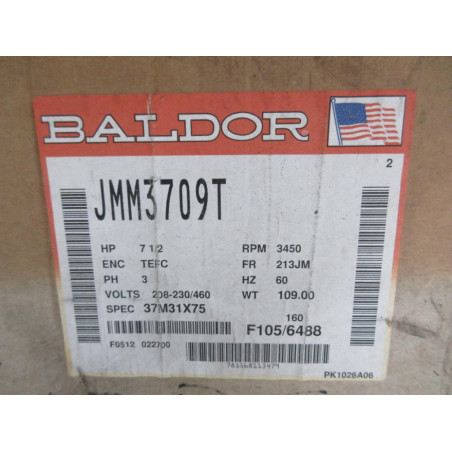 Baldor Reliance JMM3709T Pump Motor