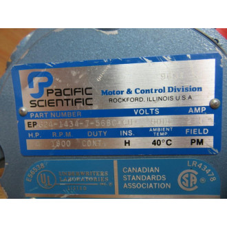 Pacific Scientific EP3624-1434-7-56BC-CU Step Motor EP36241434756BCCU - Used