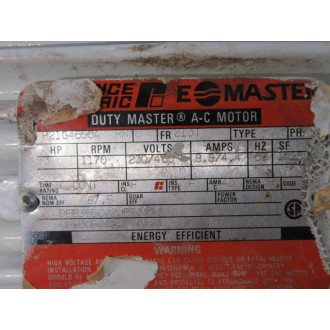 Reliance P21G4650A RW Duty Master A-C Motor P21G4650ARW - Used