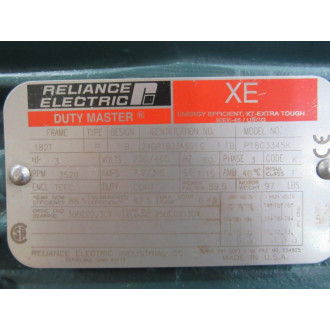 Reliance P18G3345K Duty Master motor - New No Box