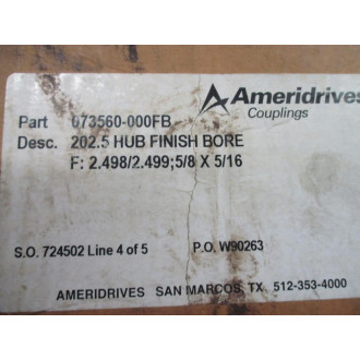 Ameridrives 073560-000FB Gear Hub 073560000FB 202.5 3" Bore