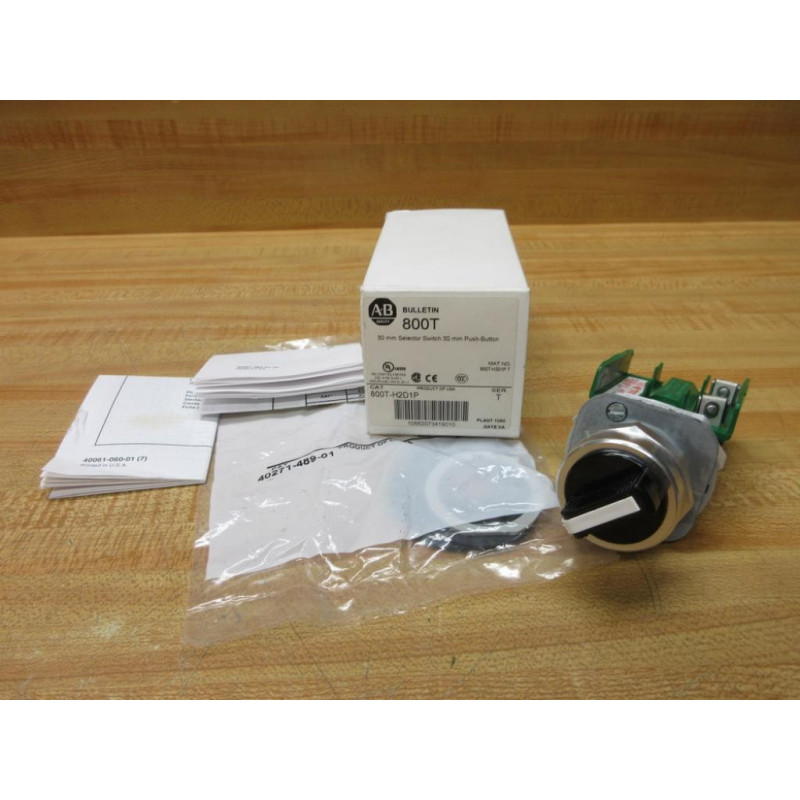 Allen Bradley 800T-H2D1P Selector Switch 800TH2D1P Series T