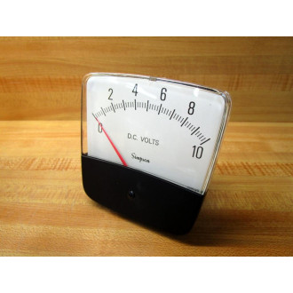 Simpson 1223 Volt Meter 15577 Cracked