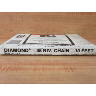 Diamond Chain Company ANSI 35 X-1282-010 Riveted Chain 10'3.06M wo Masterlink