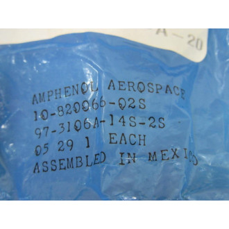 Amphenol 97-3106A-14S-2S Circular Connector 10-820066-02S (Pack of 5)