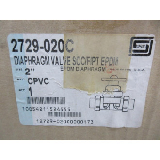 Spears 2729-020C 2" Diaphragm Valve 2729020C 0074027 EPDM