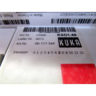 Kuka KSD1-48 Servo Drive Controller KSD148 Art. Nr. 00-117-344 - New No Box