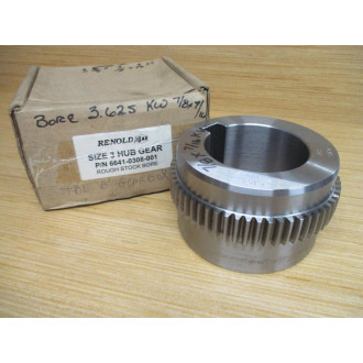 Renold 6641-0308-001 Ajax Size 3 Hub Gear 3-58" Bore