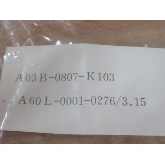 Fanuc A03B-0807-K103 Fuse A60L-001-02763.15 (Pack of 10)