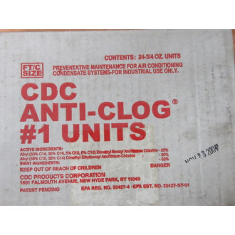 CDC FTC Anti-Clog 1 FTC (Pack of 24)
