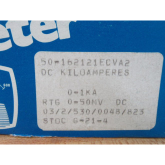 General Electric 50-162121ECVA2 Panel Meter 50162121ECVA2