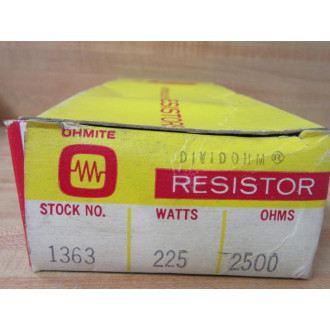 Ohmite 1363 Dividohm Resistor 210-225P-46