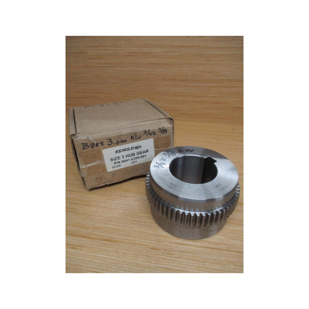 Renold 6641-0308-001 Ajax Size 3 Hub Gear 3" Bore