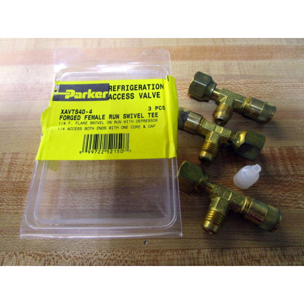 Parker XAVTS4D-4 Forged Female Run Swivel Tee Valve XAVTS4D4 (Pack of 3) Parker XAVTS4D-4 Forged Female Run Swivel Tee Valve XAVTS4D4 (Pack of 3)