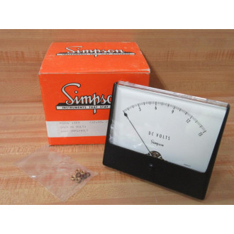 Simpson 1329 Meter 4.5 Inch 0-15 DC Volts