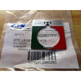 Eaton 10250TPP2 STD. Legend Plate (Pack of 7)