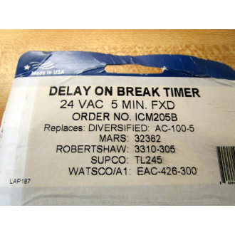 ICM ICM205 Time Delay Relay ICM205B