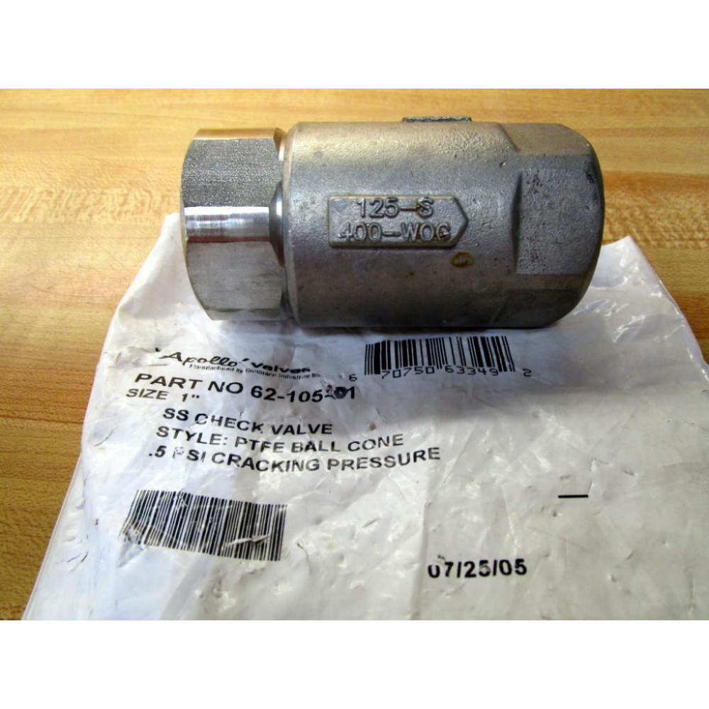 Apollo 62-105-01 Conbraco SS Check Valve 6210501