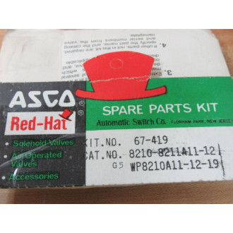 AscoRed Hat 67-419 Valve Spare Part Kit 8210-8211A11-12