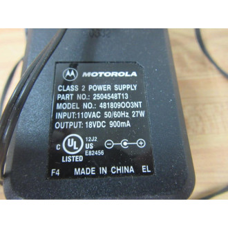 Motorola 2504548T13 Adapter Charger 481809003NT - New No Box