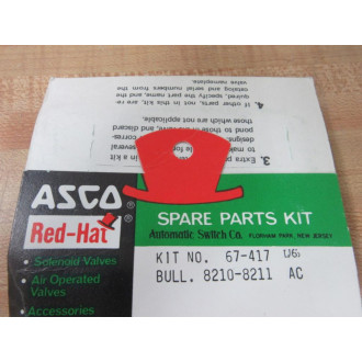 AscoRed Hat 67-417 Valve Diaphragm Repair Kit 67417