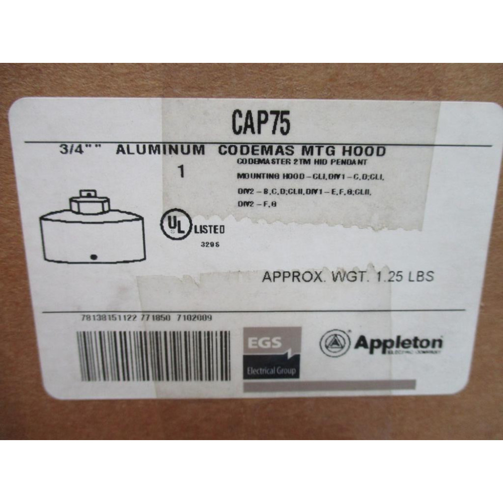 Appleton CAP75 EGS 34
