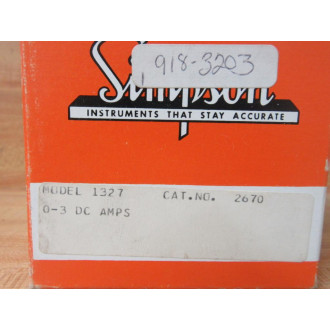 Simpson 2670 Voltmeter 1327