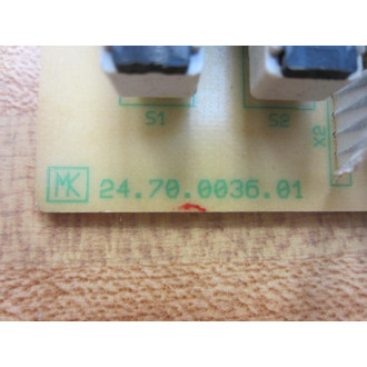 MK 24.70.0035.01 Circuit Board 2470003501 - Used