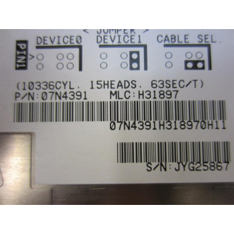 IBM 07N4391 Hard Drive DJSA-205 - Used