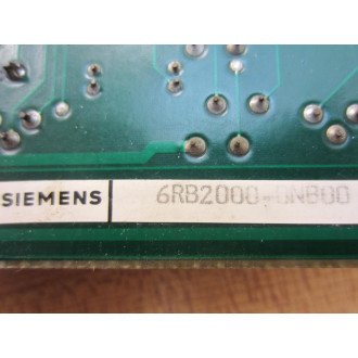 Siemens 6RB2000-0NB00 Circuit Board 6RB2000ONB00 - Parts Only