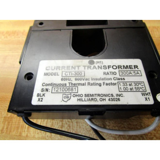 Ohio Semitronics CTI-300 Current Transformer CTI300 - New No Box