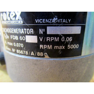Rotex FDB60 Tachogenerator 85678A88 - Used