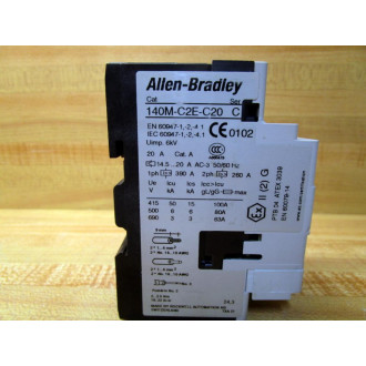 Allen Bradley 140M-C2E-C20 Circuit Breaker 140MC2EC20 WO KnobSer.C
